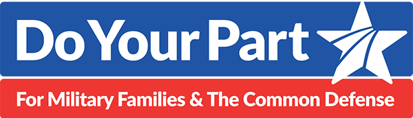 logo - do your part - for military families and the common defense